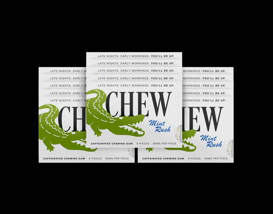 CAFFEINE GUM - Mint Rush (15 Pack)
