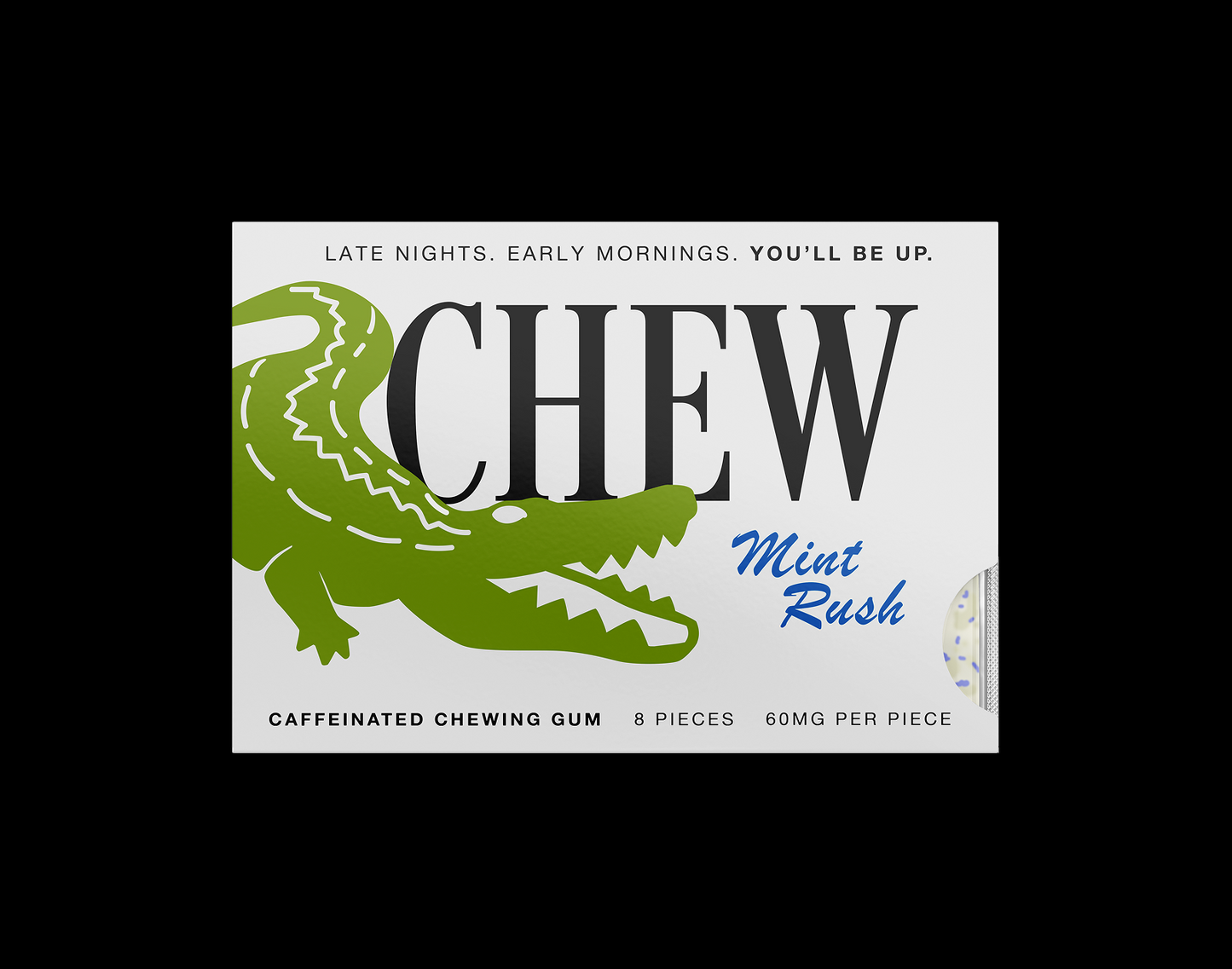 Caffeine Gum - Mint Rush